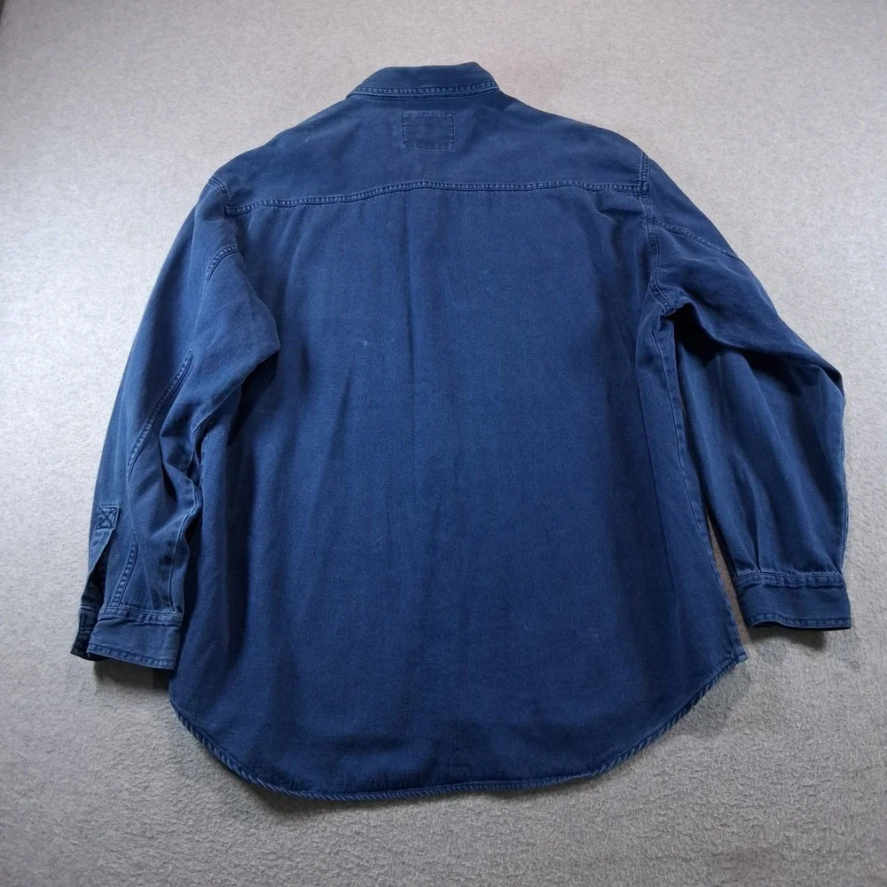 Levi's Denim Shirt Mens XL Blue Vintage 90s Button Down Long Sleeve 60560-1317